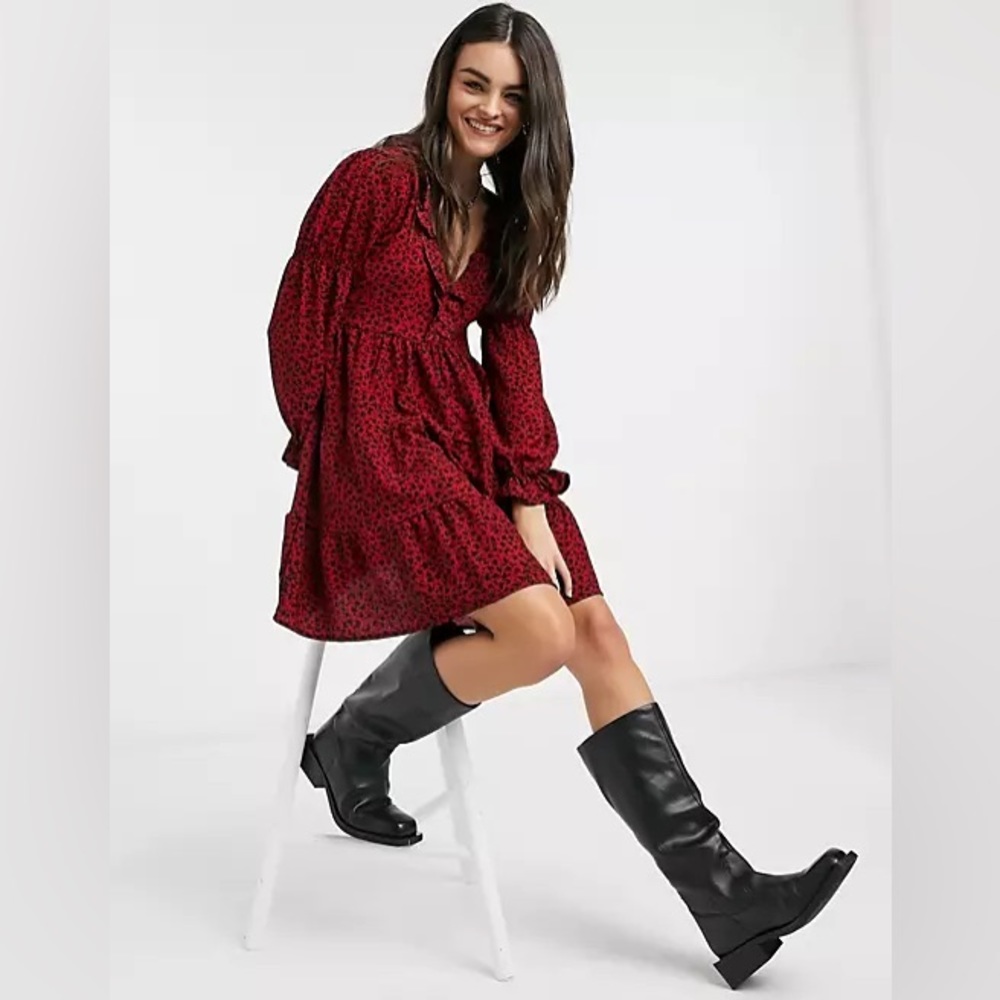 Mango “Lala” Floral Mini Dress